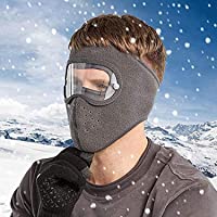 Windproof Facial Anti Fog DustProof Headgear - Casco de Invierno Unisex cálido y Transpirable- antivaho y a Prueba de…